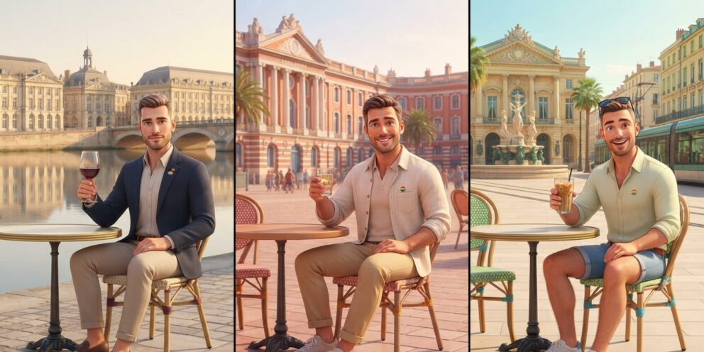 Bordeaux vs Toulouse vs Montpellier : quelle ville choisir quand on est gay et trentenaire ?
